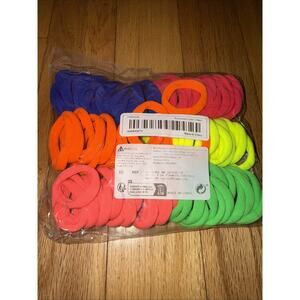 Men Women Hair Ties Soft Seamless Hair Bands Fr Thick Thin Hair Fluorescent